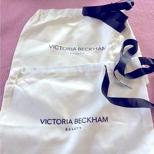 Victoria Beckham Beauty 2 dust bags with strings for gifts,travel New Authentic